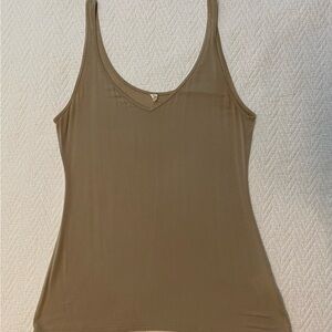 Women's Tan Sleeveless Top